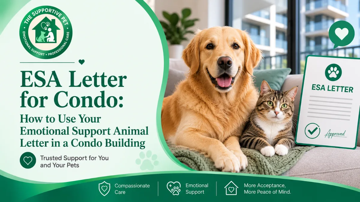 ESA Letter for Condo: How to Use Your Emotional Support Animal Letter in a Condo Building